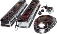 Dress up Kit - SteelChrome Plated - 1958-86 SB Chev 283-350 V8