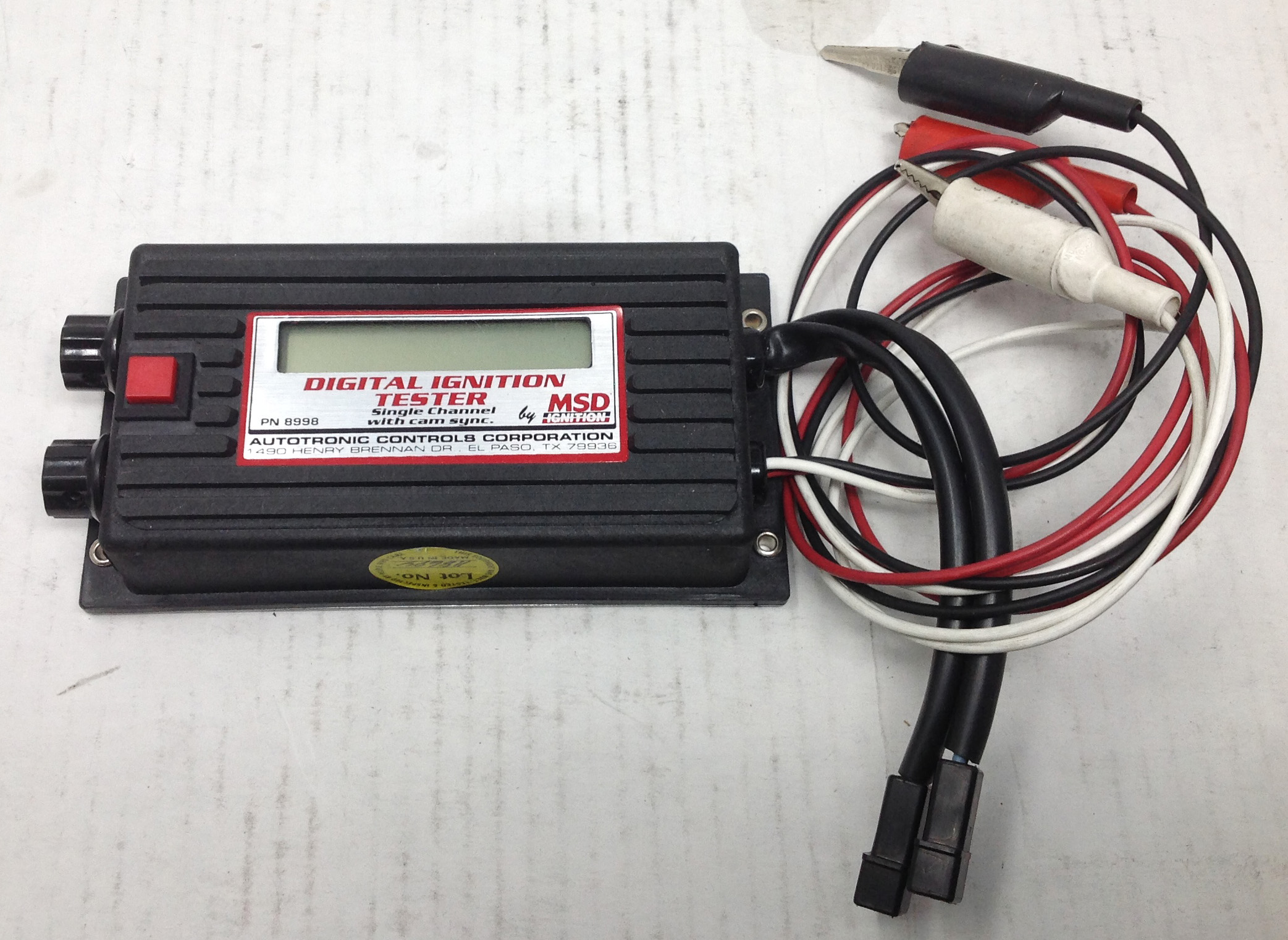 Digital Ign. Tester - MSD - Troubleshoots/Checks operations of all of MSD's single-channel CD Ignition controls. (MSD p/n 8998)