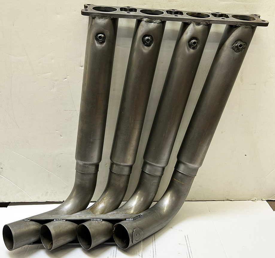 SMILEY - D-PORT BAE FAT 6-8x-10x2.50in Pipes - Double-Wall Zoomie HeaderFC or Fuel Altered. 2.50in(Right Side)EGT Provisions