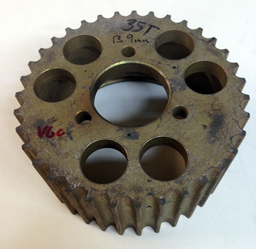 13.9mm BLOWER PULLEY 35T - 3.00in Wide Magnesium. 3-hole Pattern