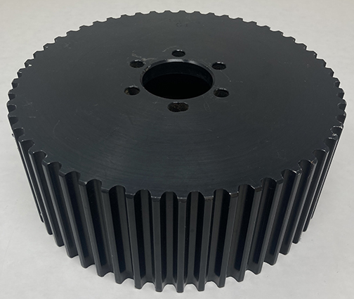 14mmGT BLOWER PULLEY 53T - 3.50in Wide Hard Anodized BILLET Aluminum 1 Oblong Bolt Hole