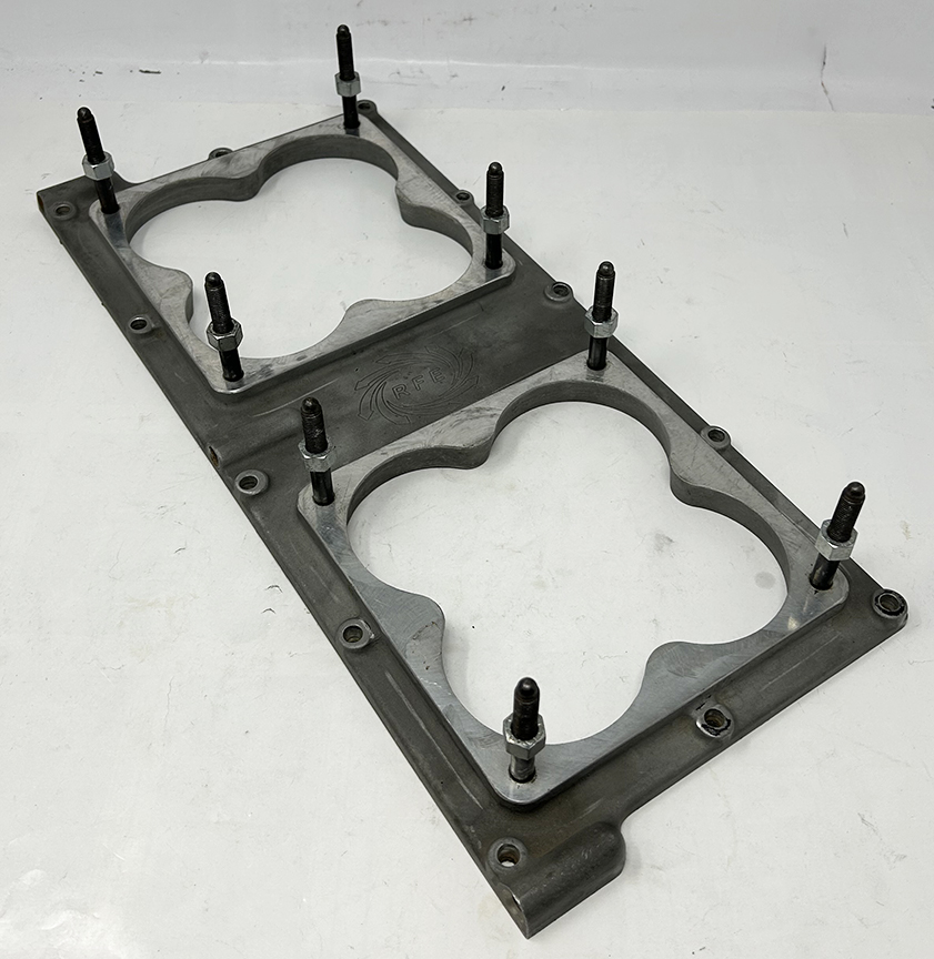Dual Carb Adapter Plate for Dominator Carbs