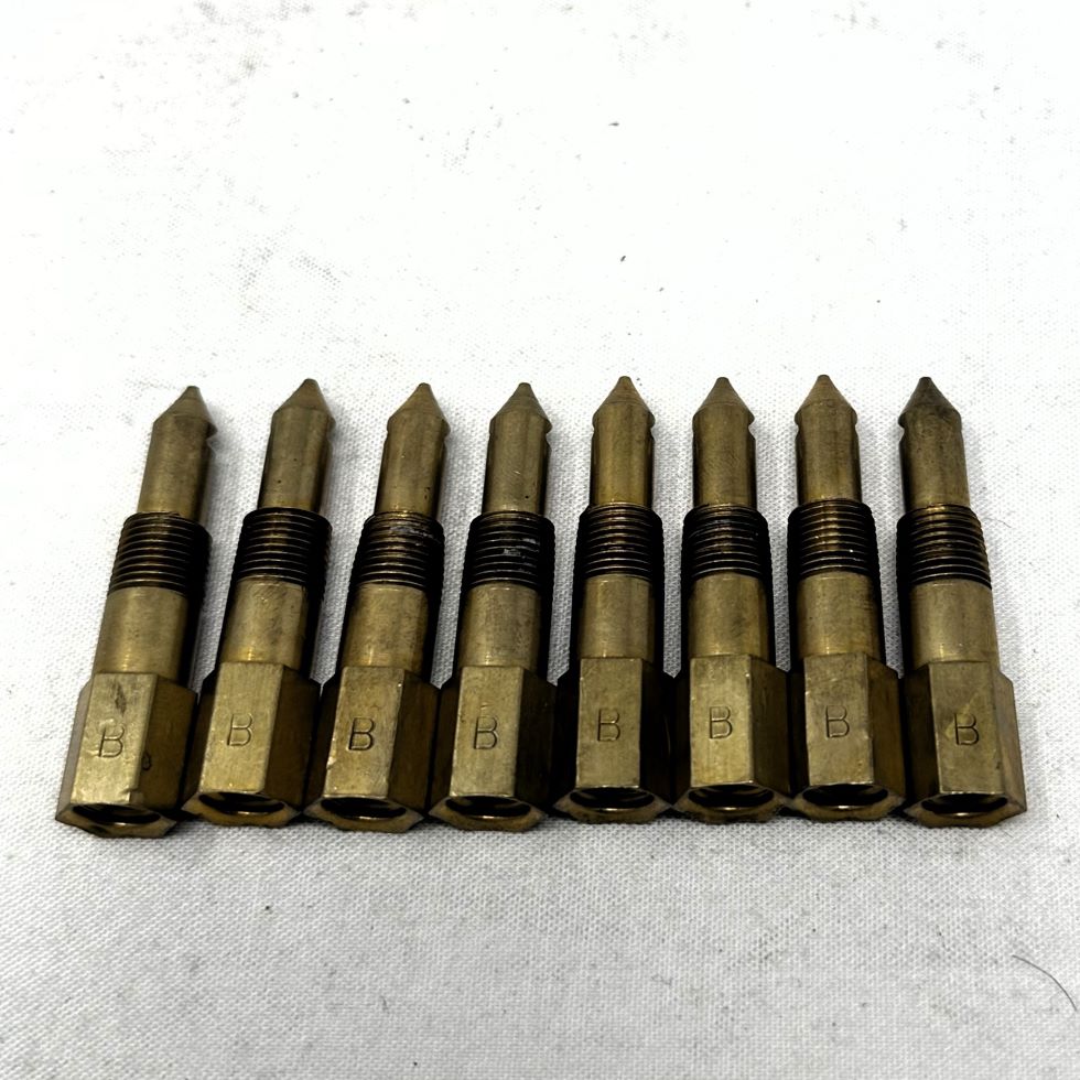 Port Nozzle Body Brass (2.00in Long) Set of 8