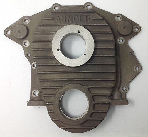 AUNGER Holden 308 Cast Front Cover. Has provisions for mechanical fuel pump.