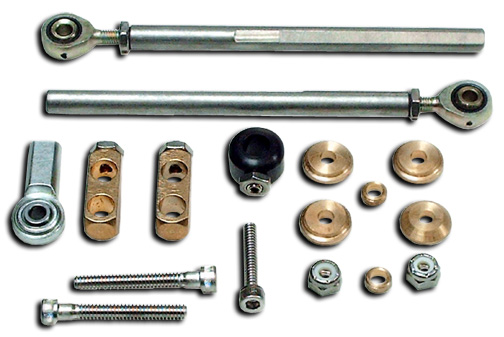 Enderle Carb Linkage Kit. BBC TR Dual Inline Carbs - Progressive